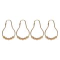 Easy Install Rustproof Shower Curtain Hooks Frictionless Stainless Steel - Easy Glide Shower Rings 24 Hooks. 