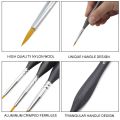 Eval 3/5/7 sr Miniature Hook Line Pen Art Painting Brush Nylon Hair Paint Brush Watercolor Oil artist Painting Brushes Art Tool. 