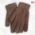 1 Pair New Winter Men Women Cashmere Knitted Gloves Autumn Hand Warmer. 