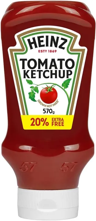 Heinz Tomato Ketchup Top Down Squeezy Bottle, 700 g (570 gm + 20% Extra)(FROM DUBAI)NUSS