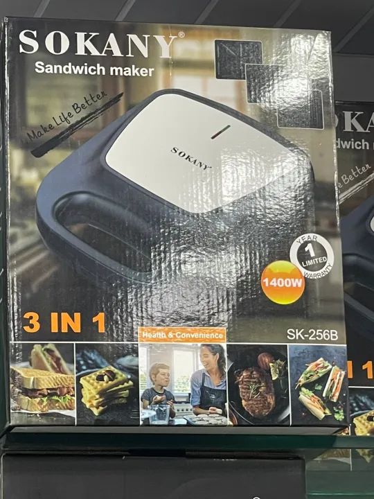 Sokany%203%20in%201%20Sandwich%20Maker%20with%20Detachable%20Plates%20Nonstick%20Plate%201400W%20SK-256B%20-%20Image%204