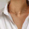 New Pearl Necklace Fashion Collarbone Chain Ins Simple Wind Women Necklace For Girl. 