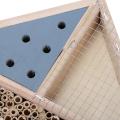 Wooden Insect Bee House Wood Bug Room Hotel Shelter Garden Decoration Nests Box Insect House. 