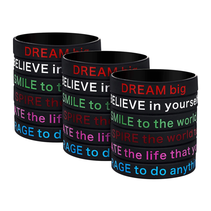 30%20Pieces%20Motivational%20Bracelets%20Set%20Silica%20Gel%20Motivational%20Silicone%20Wristbands%20Motivational%20Silicone%20Bracelets%20for%20Men%20and%20Women%20Black%20-%20Image%204