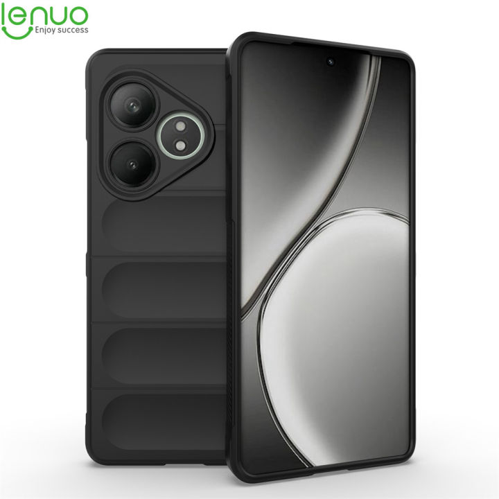 Lenuo For Realme GT 6T / Realme GT 6 Back Cover Phantom Shield Soft Silicone TPU Shockproof Airbag Phone Case