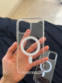 Magsafe Magnetic Wireless Charging Case For iPhone 16 15 14 13 12 11 Pro Max Mini X XR XS 7 8 Plus SE Clear Hard Cover. 