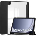 For Samsung Tab A9 Plus Smart Case Pen Holder SM-X210 SM-X215 SM-X216B Clear Acrylic Back Cover For Galaxy Tab A9 Plus 11 Case. 