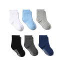 Kids Non Slip Toddler Boy Grip Socks 6 Pairs Anti Skid Sticky Socks for 1-7 Years Infants Baby Children. 