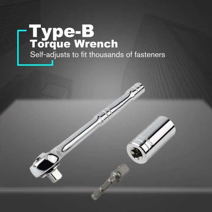 Ratchet%20Spanner%20set%20Socket%20Sleeve%207-19mm%20Power%20Drill%20Socket%20Adapter%20Extension-Silver%20Type-B%20-%20Image%206