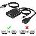 Vention VGA to HDMI Adapter 1080P VGA Male to HDMI Female Converter Cable With Audio USB for PS4/3 HDTV VGA HDMI Converter and 3.5mm AUX Audio Micro USB Power Cable Male to Famale Converter 1080P Digital to Analog Video. 