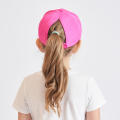 Child Baseball Hat Outdoor Sports Visor Cap Parent-child Models Baseball Cap Kids Cotton Sun Hat Horsetail Hat. 