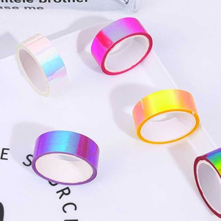 6Pcs%20Rainbow%20Colored%20Masking%20Tape%20Decorative%20Craft%20Waterproof%20Adhesive%20Iridescents%20DIY%20Tapes%20for%20Art%20DIY%20Supplies%20-%20Image%205
