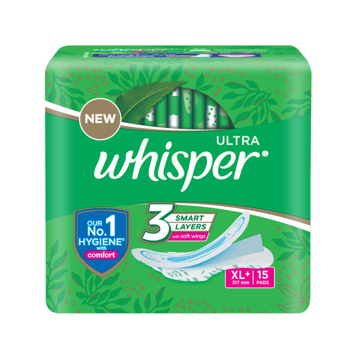 Whisper Ultra Clean Sanitary Pad XL + 15 pads