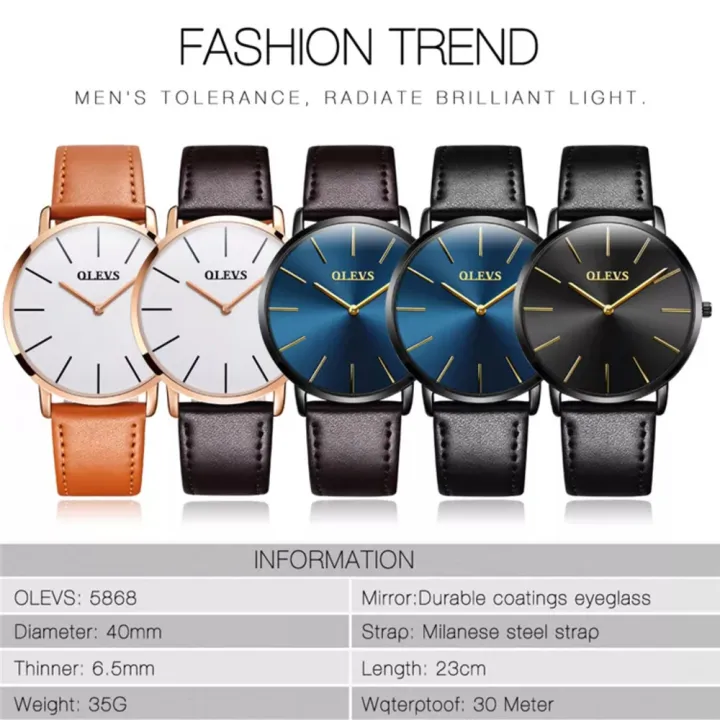 Olevs%205868%20Stainless%20Luxury%20Steel%20Business%20Watch%20Chain%20Casual%20Wrist%20Watches%20for%20Men%20-%20Coffee%20Color%20and%20Brown%20Color%20and%20Black%20Color%20-%20Image%203