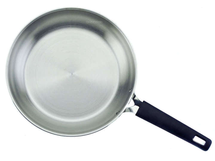 Frying Pan  24 cm Stainless Steel pan with Handle, Induction Cooker Supported