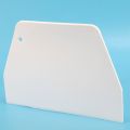 19 cm x 12.5cm Flat White Plastic Cake Decorator Dough Pastry Scraper Tool. 