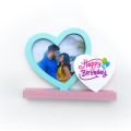 Heart Shaped photo frame. Printed frame. Wording heart shaped frame.. 