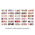 Sweet Journal 30 Sheets Waiting For You In The Future Series INS Washi Stickers Album Diary Journal Decorative Crafts Scrapbooking DIY Sticker. 