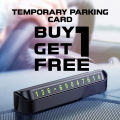 Temporary Parking Card Luminous Car Phone Number Plate. 