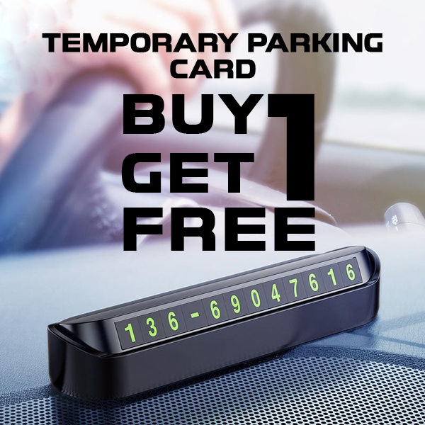 Temporary Parking Card Luminous Car Phone Number Plate