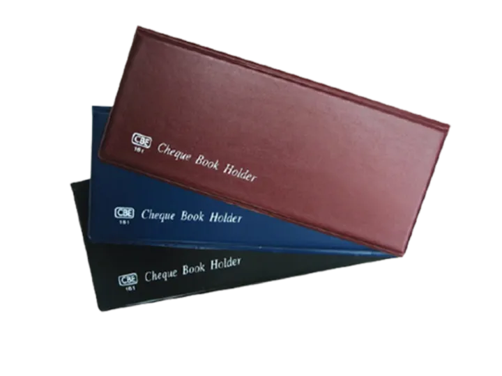 Business cheque book cover 25cm x 11cm x 1cm