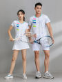 New Quick-Drying Badminton Clothing Suit Women's Men's Custom Table Tennis Dress Summer Short-Sleeved Tennis Team Sportswear. 