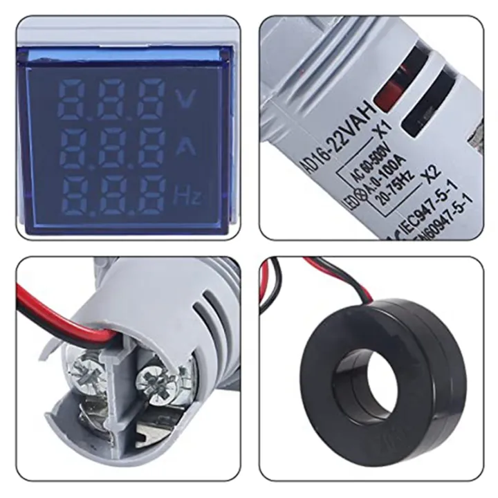 2Piece%20Digital%203In1%2022mm%20Voltmeter%20Ammeter%20Hz%20Meter%20Current%20Frequency%20Indicator%20AC%2060-500V%20-%20Image%206