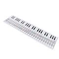 Suitable 61/88 Keys​ Piano Keyboard Chart​ ​Visual Tool​ Key Note Patterns​ ​Music Notes Reference Card​ ​Music Staff Board​ ​Piano Note Chart​ ​For Beginners. 