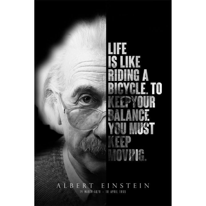 Albert Einstein Wall Poster / size 18x12 inches / Printed / posters / PosterWallz / IMG 18.5 / room décor posters