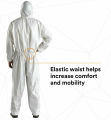 White PPE Safety Kit/Disposable Full Dress Personal Protective Equipment Kit. 