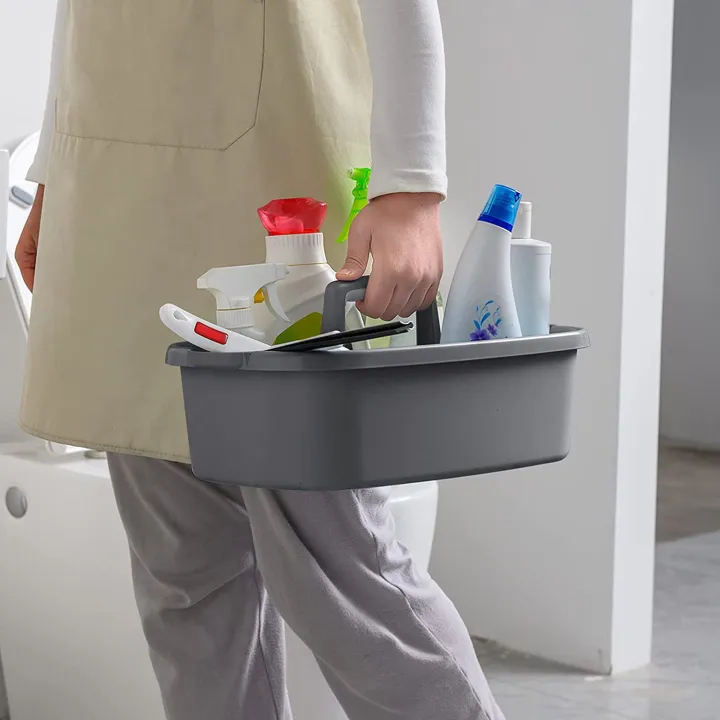 Shower%20Caddy%20Tote%20Organizer%20Basket%20with%20Handle%20for%20Bathroom,Dark%20Gray%20-%20Image%206