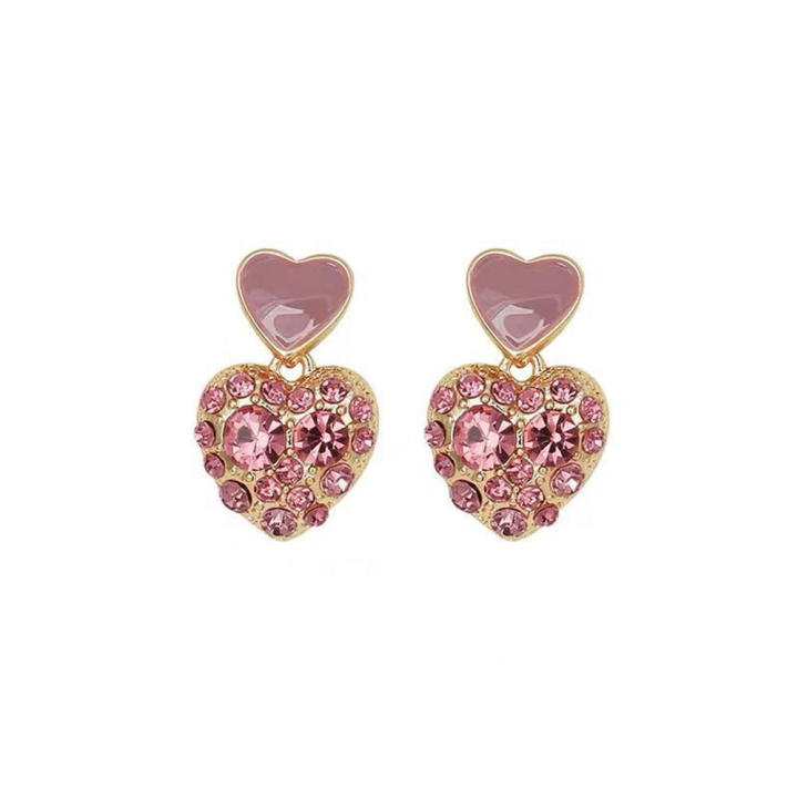 Hypoallergenic%20Pink%20%20Earrings%20Gift-ready%20Sparkling%20Fashionable%20Heart%20Studs%20%20Dainty%20Cute%20Earrings%20for%20Daily%20Wear%20Party%20Accessory%20Women's%20Gift%20Fashion%20Statement%20Birthday%20Present%20-%20Image%206