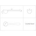 100pcs/lot 5 Ml -Bottomed Spoon 2.5g White Spoon 2.5 Gram Food Grade Pp Milk Powder Plastic Scoop. 