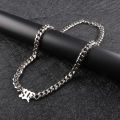 N XL Fu Brian Seven Brothers with the same Cuban necklace European and American men's personality clavicle chain thickened stainless steel jewelry. 