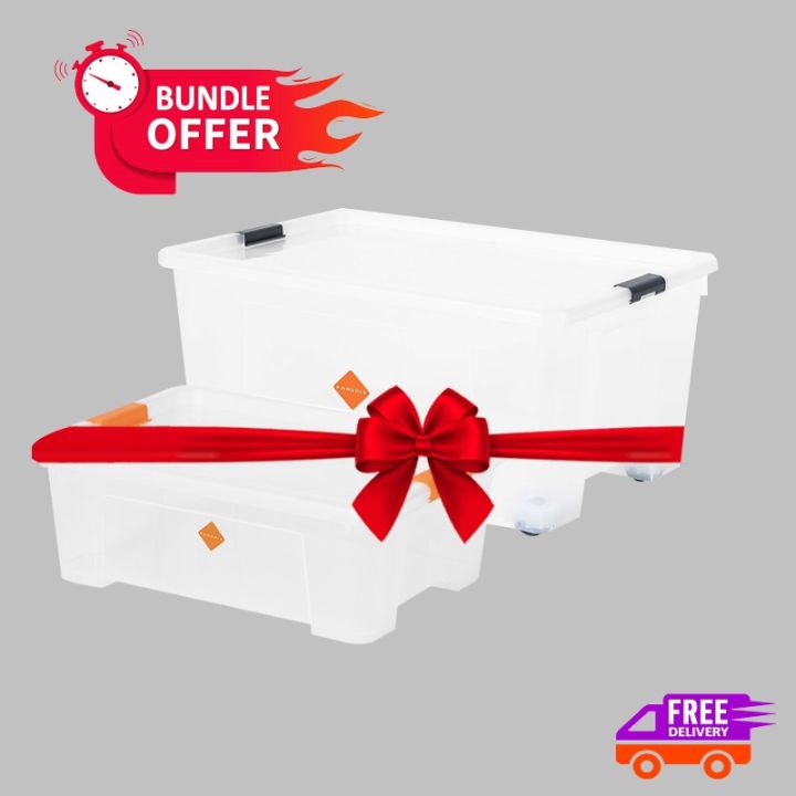 Phoenix Plastic Case Storage Box 45L +  Phoenix Storage Box - 10L - Bundle Offer