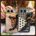 Back Cover soft case Phone Case For Honor 500 China Dirt-resistant Bear bracelet Simplicity Black pearl pendant cute. 