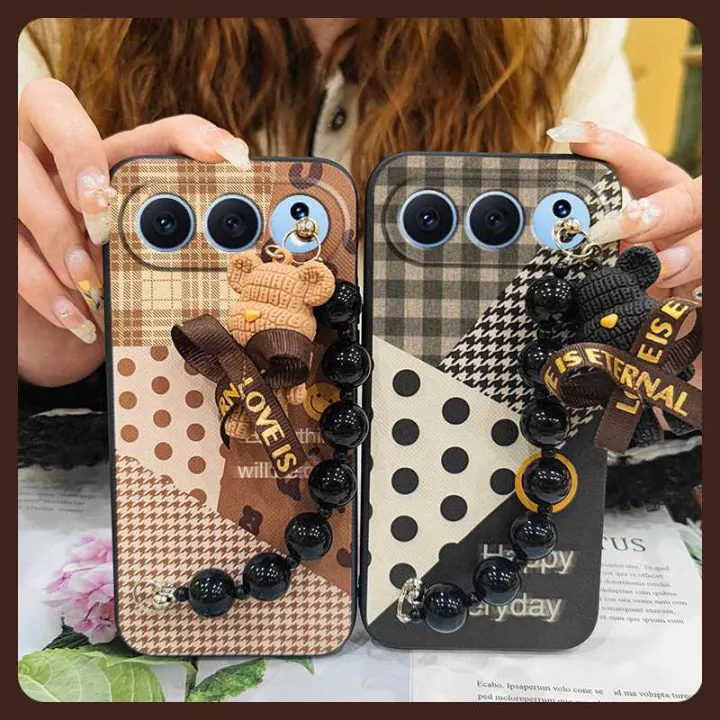 Back%20Cover%20soft%20case%20Phone%20Case%20For%20Honor%20500%20China%20Dirt-resistant%20Bear%20bracelet%20Simplicity%20Black%20pearl%20pendant%20cute%20-%20Image%204