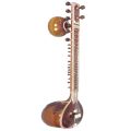 Tarafdar Sitar with Padded Case Nanda kolkata Double gourd Professional of 13 taraf strings Brown Wooden Sitar. 