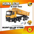 HUINA 1536 1/14 RC Large Dump Truck 2.4G Alloy Electric 8-Wheel Heavy duty Construction Vehicle. 