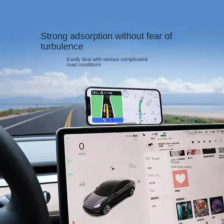 Magnetic%20Car%20Phone%20Holder%20for%20Tesla%20Model%203/Y/X/S%20for%20Magsafe%20IPhone%2014%2013%2012%20Metal%20Expansion%20Bracket%20Laptop%20Screen%20Side%20Mount%20-%20Image%204