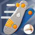 1Pair Basketball Sports Insoles Shock Absorption Sweat-absorbing Breathable Air Cushion PU Soft Shoe Pads for Women Men Insole. 