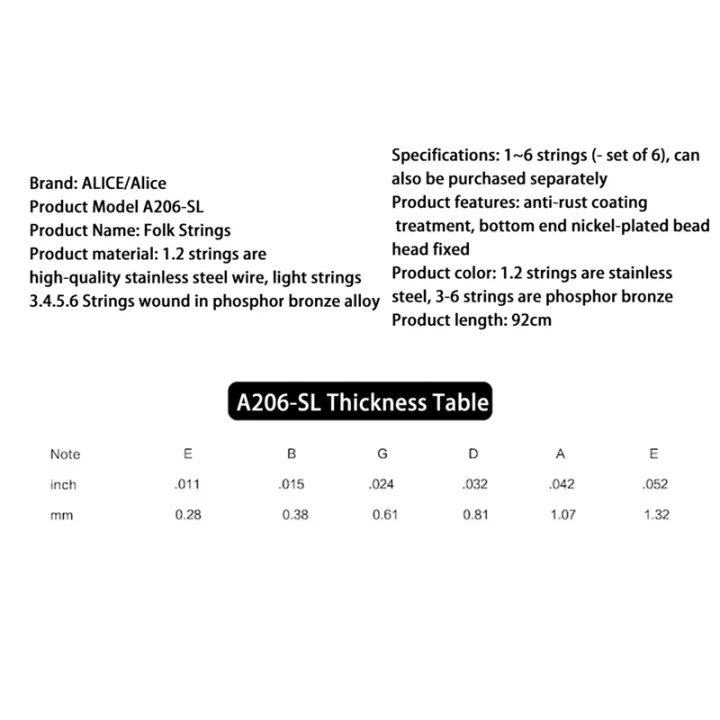 3X%20Alice%20A206SL%20Acoustic%20Guitar%20Strings%20String%20Set%20Coated%20Phosphor%20Bronze%20Anti-Rust%201St-6Th%20Guitar%20Strings%20-%20Image%202