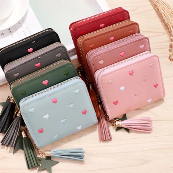 Ladies%20Small%20Wallet%20Mini%20Tassel%20Wallet%20Short%20Zipper%20Cute%20Pu%20Leather%20Coin%20Purse%20-%20Image%203