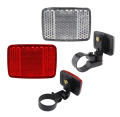 Bicycle Front and Rear Light Reflector, Safe Night Rides. 