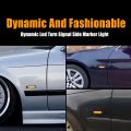 OUMERY Car Smoked LED Dynamic Side Marker Light Turn Signal Blinker for 3 Series E46 Coupe1997-2001. 