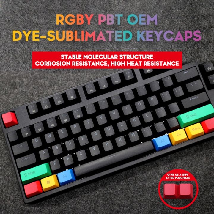 PBT Mechanical Keyboard Keycaps Profile 12 Keys For Cherry GK61 Anne ...