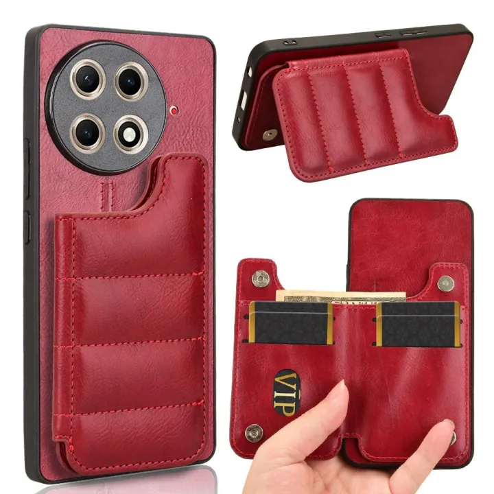 Cow Pattern Sewing Card Bag Phone Case For Tecno Spark 30 Pro 4G/Tecno Camon 30S / Camon 30S Pro/Tecno Spark 30 4G