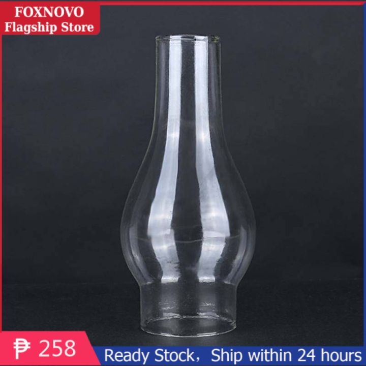 【Miga Plaza】Lamp Glass Oil Chimney Shade Replacement Lampshade Kerosene Clear Candle Shades Light Globes Cylinder Holder Tube Transparent