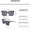 Black Goggle Sunglasses Men's Oversized Sunglasses Oversized Square Sunglasses Women's UV400 Sunglasses Vintage Black Sunglasses. 