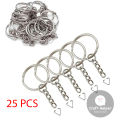 Silver Plated Keychain Rings - 10-500pcs Split Ring Key Holders. 